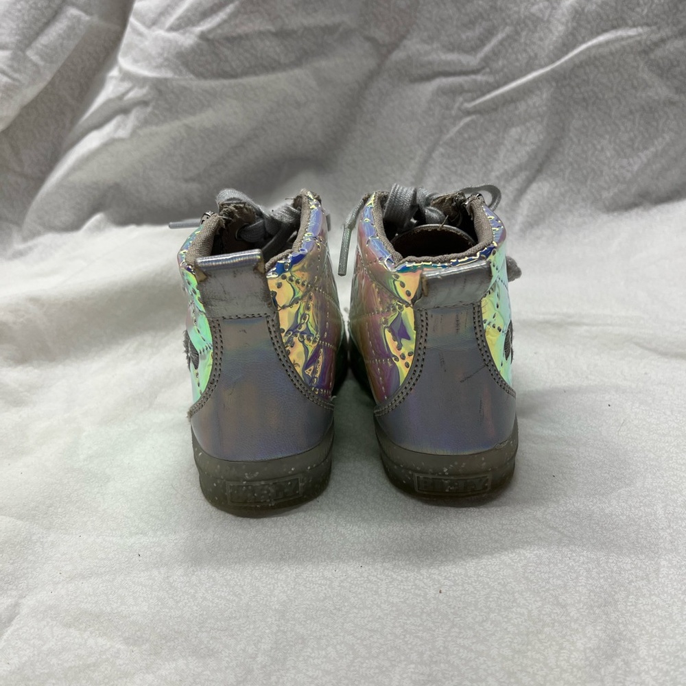 Holographic Kids Shoes with Gray Laces - Picture 3 of 5